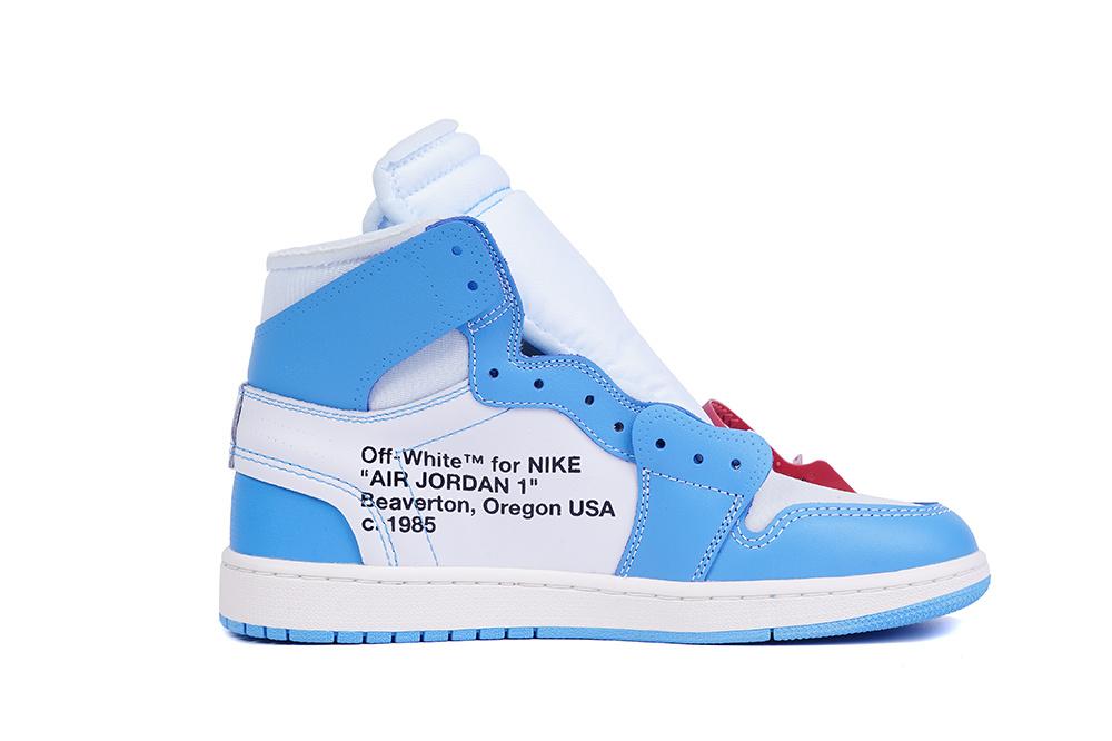 PK GOD X YIFU RETAIL FACTORY OFF WHITE X AIR JORDAN 1 POWDER BLUE UNC RETAIL MATERIALS ready limited